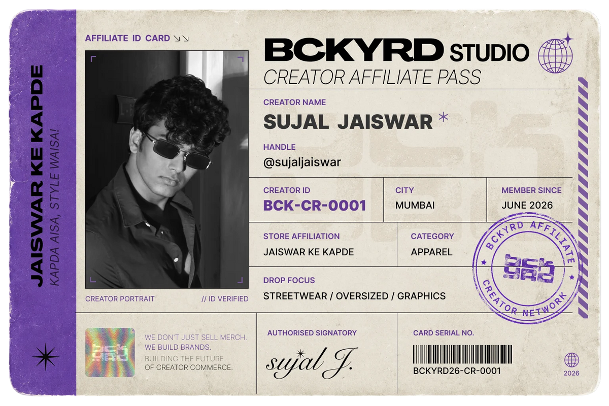 Creator ID Card Back